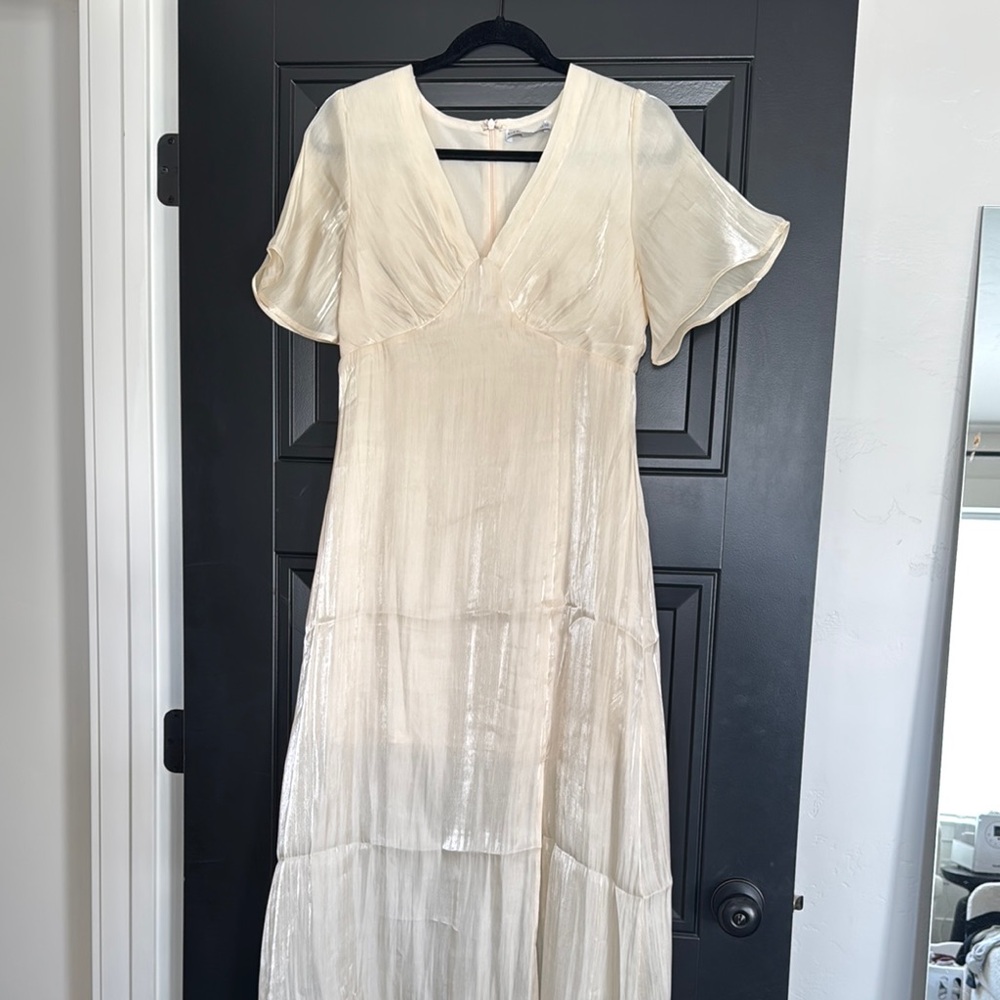Satin Cream Dress